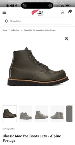 Red wing moc toe 5uk - moc, 10.5us